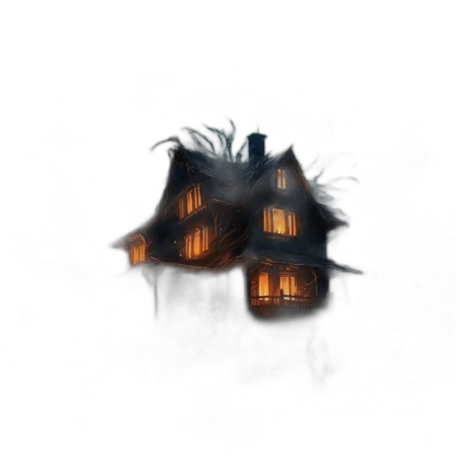 building, mask, hair, creature transparent PNG cut-out