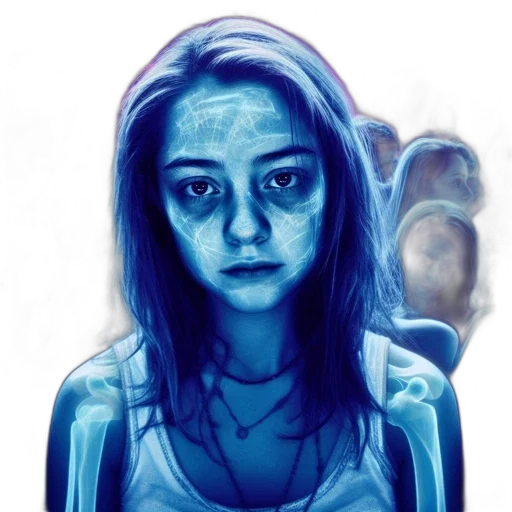face, mask, robot, creature transparent PNG cut-out