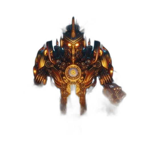 robot, weapon, crown, mask transparent PNG cut-out