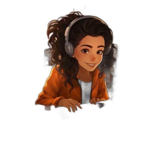 jacket, hair, face, staff transparent PNG cut-out