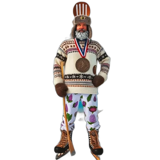 jacket, staff, 3d render, concept art transparent PNG cut-out