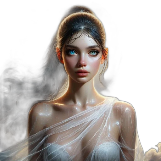 dress, face, jewelry, mask transparent PNG cut-out