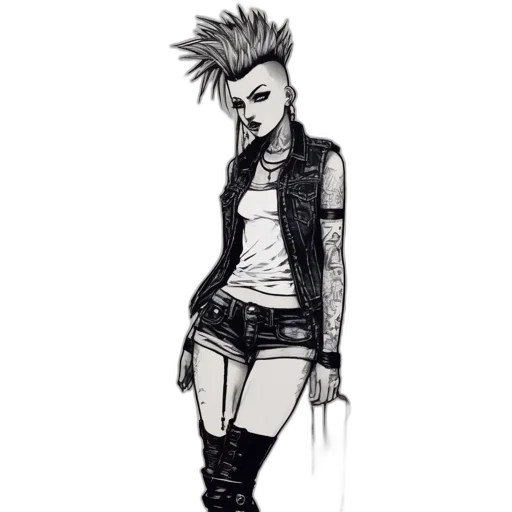 jacket, staff, cyberpunk, concept art transparent PNG cut-out