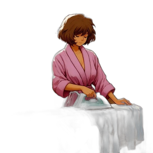 staff, hair, concept art, pixel art transparent PNG cut-out