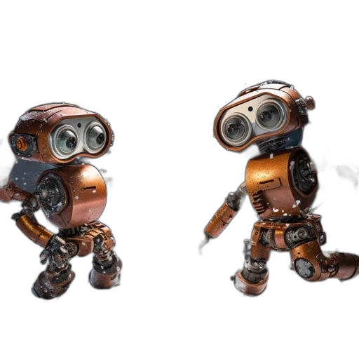 robot, concept art, 3d render, fantasy art transparent PNG cut-out