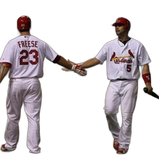 two, baseball, players, cardinals transparent PNG cut-out