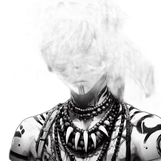 hair, mask, jewelry, robot transparent PNG cut-out
