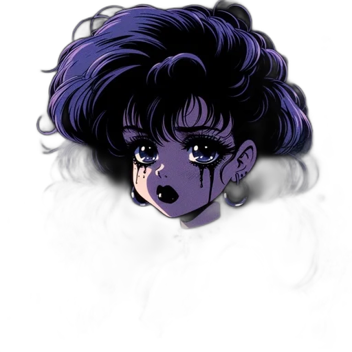face, mask, creature, hair transparent PNG cut-out