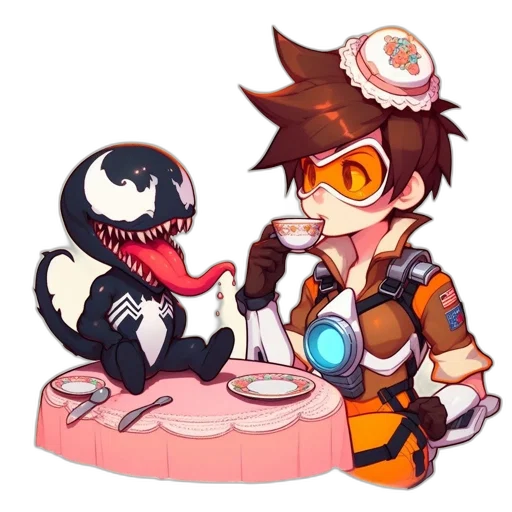 robot, food, staff, pixel art transparent PNG cut-out