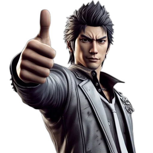 jacket, 3d-rendered, figure, likely transparent PNG cut-out