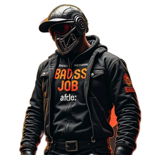 jacket, concept art, diesel, mechanic transparent PNG cut-out