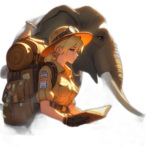 hat, weapon, animal, staff transparent PNG cut-out
