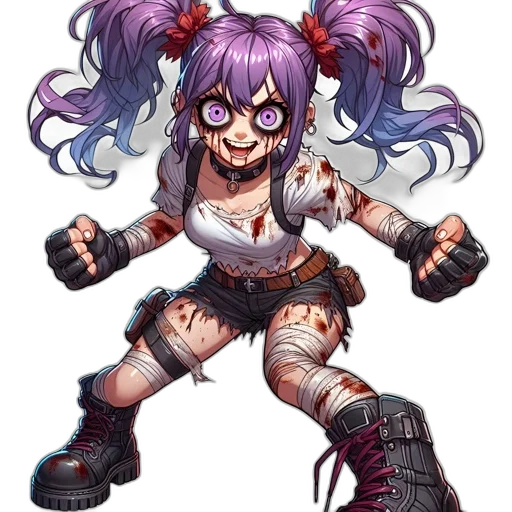 weapon, staff, cyberpunk, anime transparent PNG cut-out
