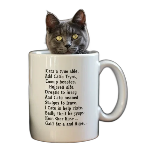 funny, poem, words, cats transparent PNG cut-out