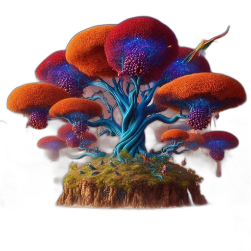 tree, crown, hat, flower transparent PNG cut-out