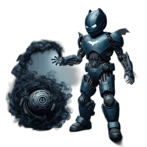 robot, weapon, staff, creature transparent PNG cut-out