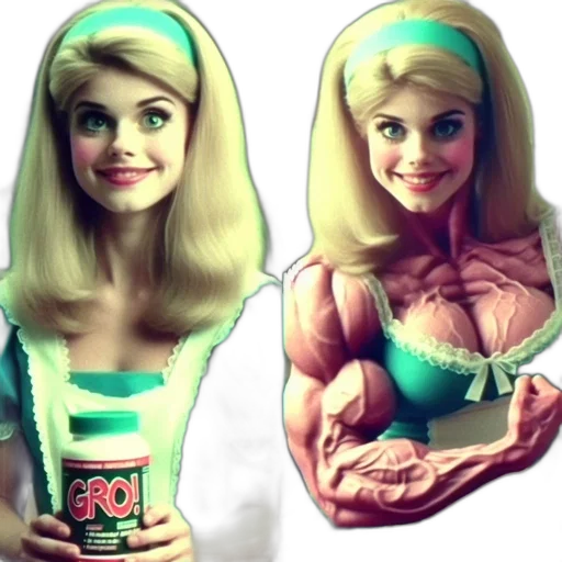 dress, robot, face, 3d render transparent PNG cut-out
