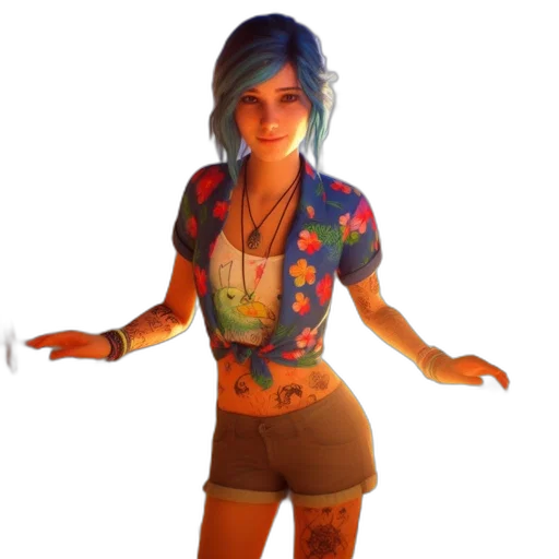 dress, jacket, staff, concept art transparent PNG cut-out