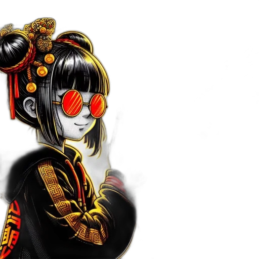 mask, anime, cyberpunk, concept art transparent PNG cut-out