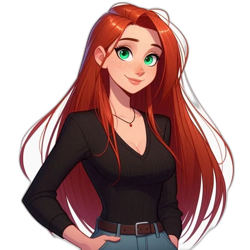 staff, dress, hair, jacket transparent PNG cut-out