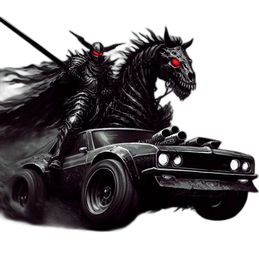 dragon, car, creature, animal transparent PNG cut-out