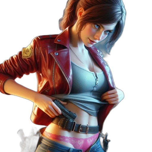 jacket, concept art, comic book art, cyberpunk transparent PNG cut-out