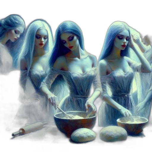 concept art, fantasy art, comic book art, oil painting transparent PNG cut-out