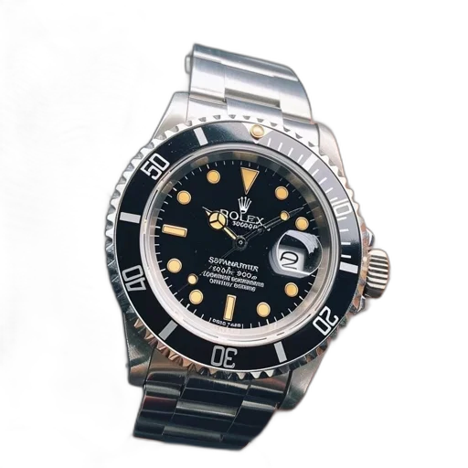 jewelry, close-up, rolex, submariner transparent PNG cut-out