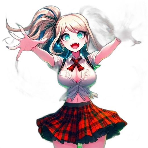 dress, creature, staff, robot transparent PNG cut-out