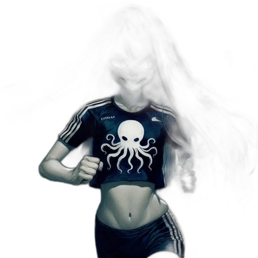 hair, jacket, creature, robot transparent PNG cut-out