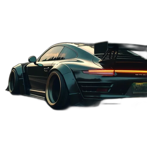car, weapon, concept art, photorealistic transparent PNG cut-out