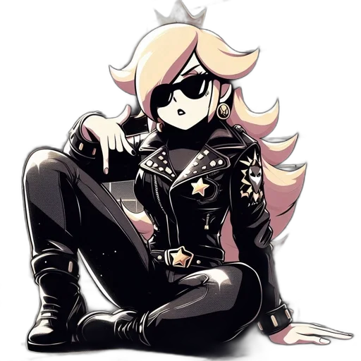 jacket, staff, crown, weapon transparent PNG cut-out