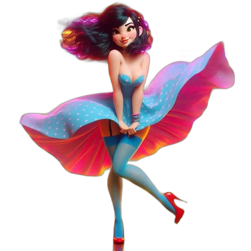 dress, concept art, fantasy art, 3d render transparent PNG cut-out