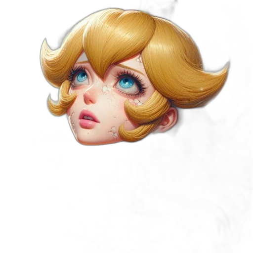 face, crown, hair, mask transparent PNG cut-out
