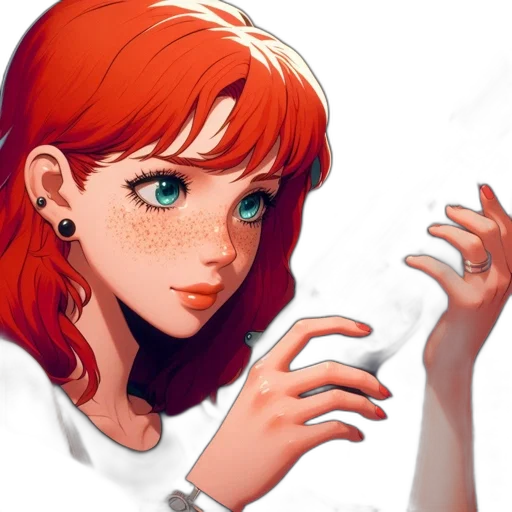 jewelry, face, dress, concept art transparent PNG cut-out