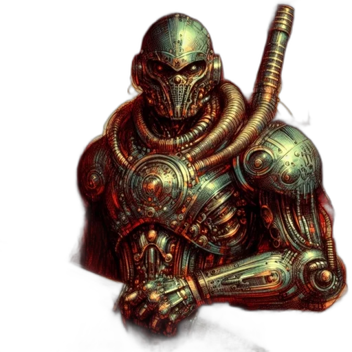 robot, sword, weapon, creature transparent PNG cut-out