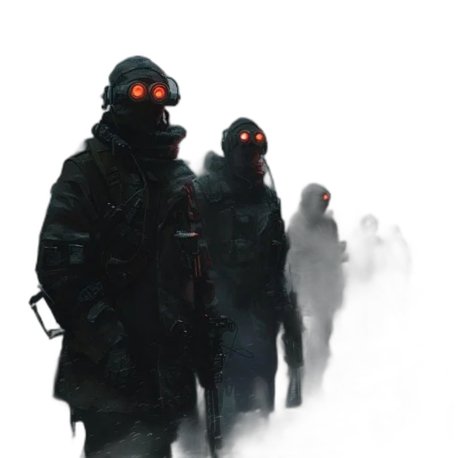 mask, robot, jacket, concept art transparent PNG cut-out