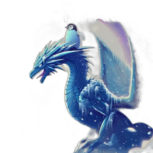 dragon, creature, animal, staff transparent PNG cut-out