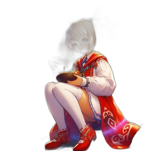 weapon, staff, mask, jacket transparent PNG cut-out