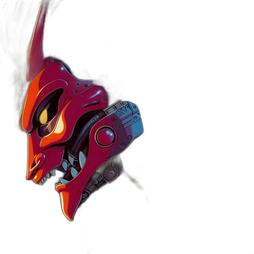 mask, dragon, face, robot transparent PNG cut-out