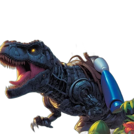 dragon, creature, animal, robot transparent PNG cut-out