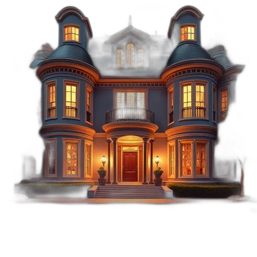 building, concept art, 3d render, pixel art transparent PNG cut-out