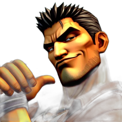 face, staff, weapon, 3d render transparent PNG cut-out