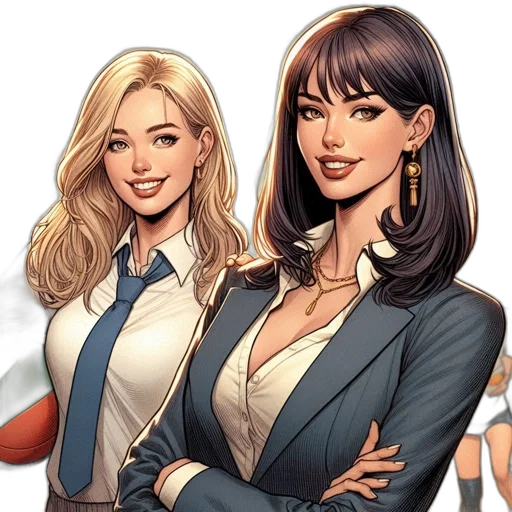 comic book art, concept art, cartoon, fantasy art transparent PNG cut-out