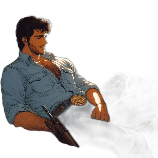 sword, weapon, jacket, concept art transparent PNG cut-out