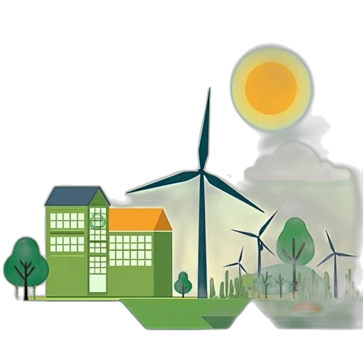 renewable, energy, infographics transparent PNG cut-out