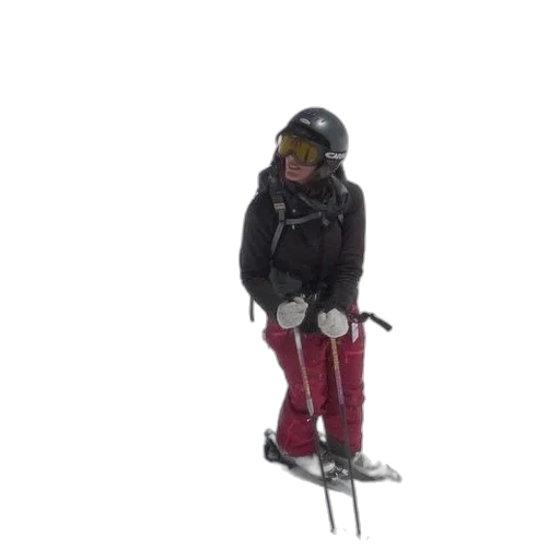 staff, robot, snow, skier transparent PNG cut-out