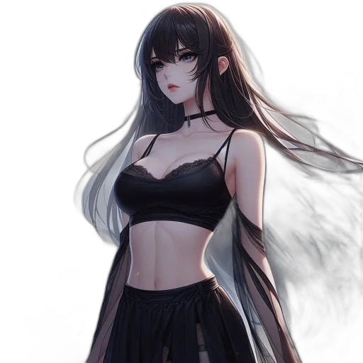 dress, concept art, fantasy art, anime transparent PNG cut-out