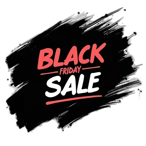 black, friday, sale, background transparent PNG cut-out