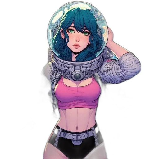 robot, dress, staff, mask transparent PNG cut-out